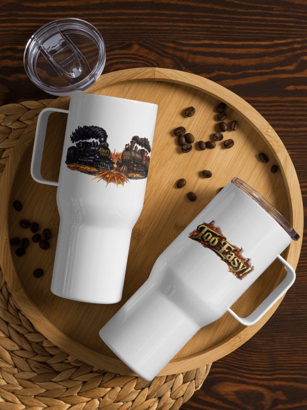 ''Too Easy'' Travel Mug with a Handle product image (4)
