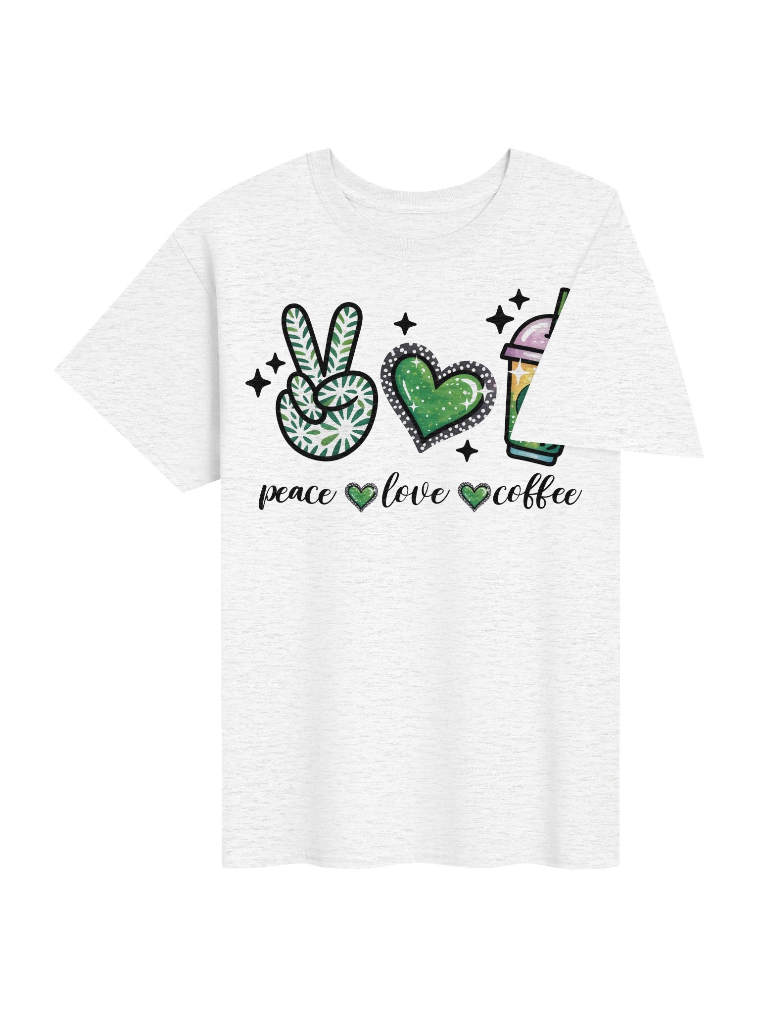 Peace Love Coffee T-Shirt product image (4)