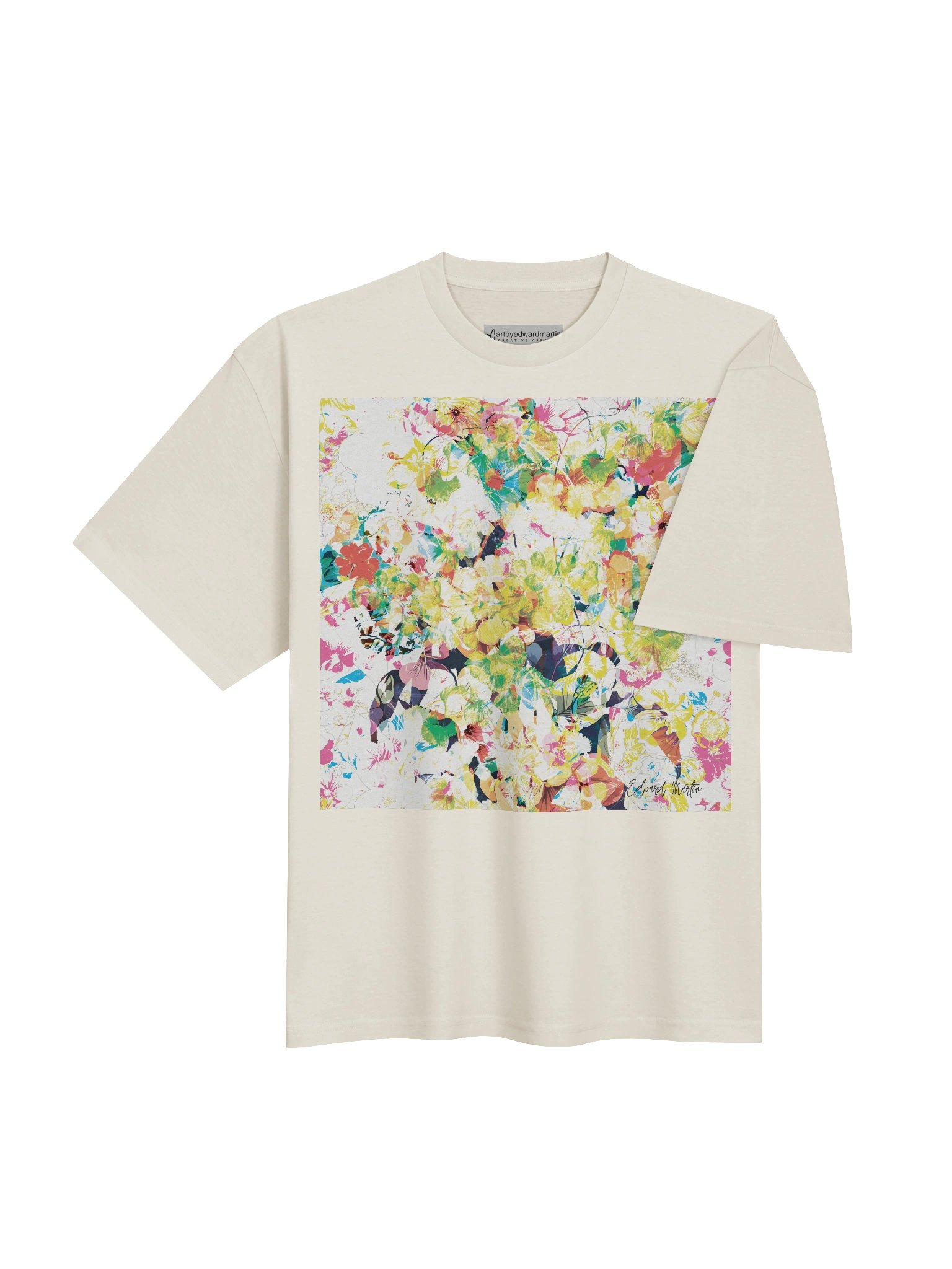 'Efervescencia Floral' (Floral Effervescence} by Edward Martin Oversized Tee product image (7)