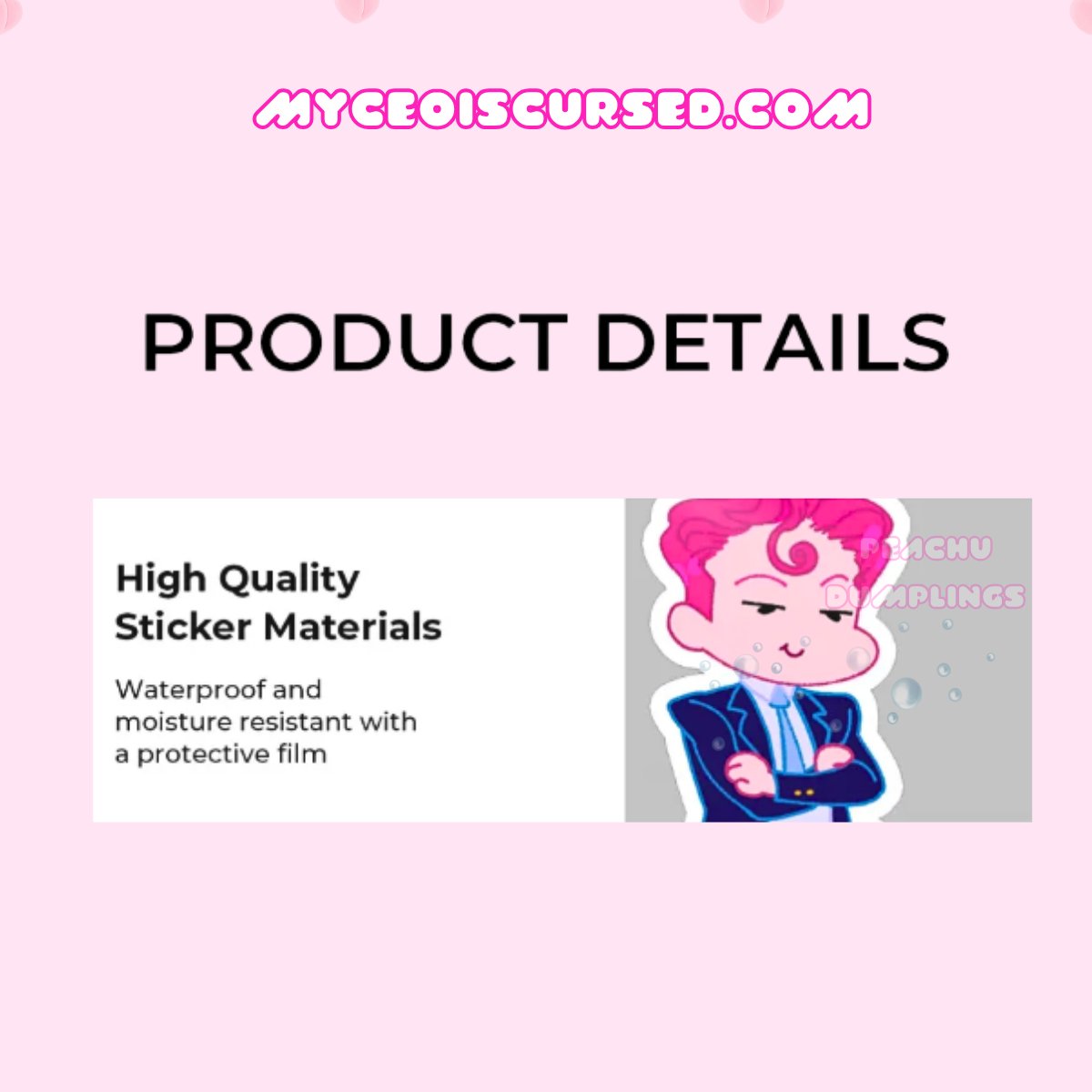 Cursed CEO - Glossy Sticker 💗 product image (4)