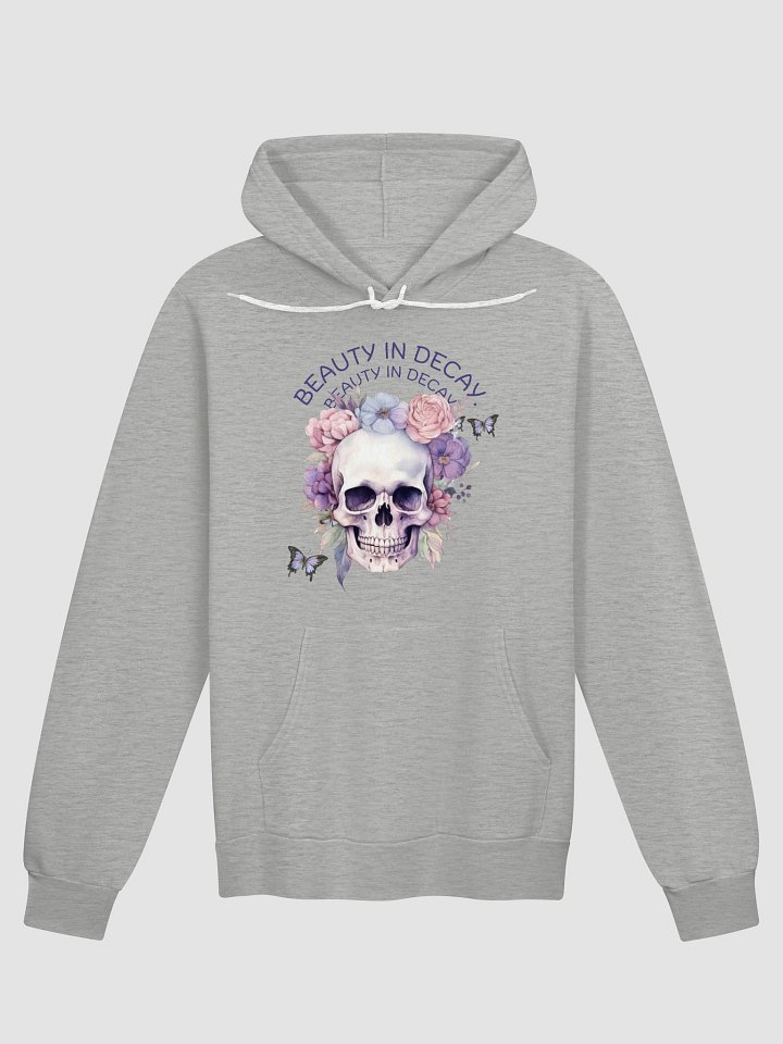 Beauty in Decay Floral Skull Hoodie product image (5)