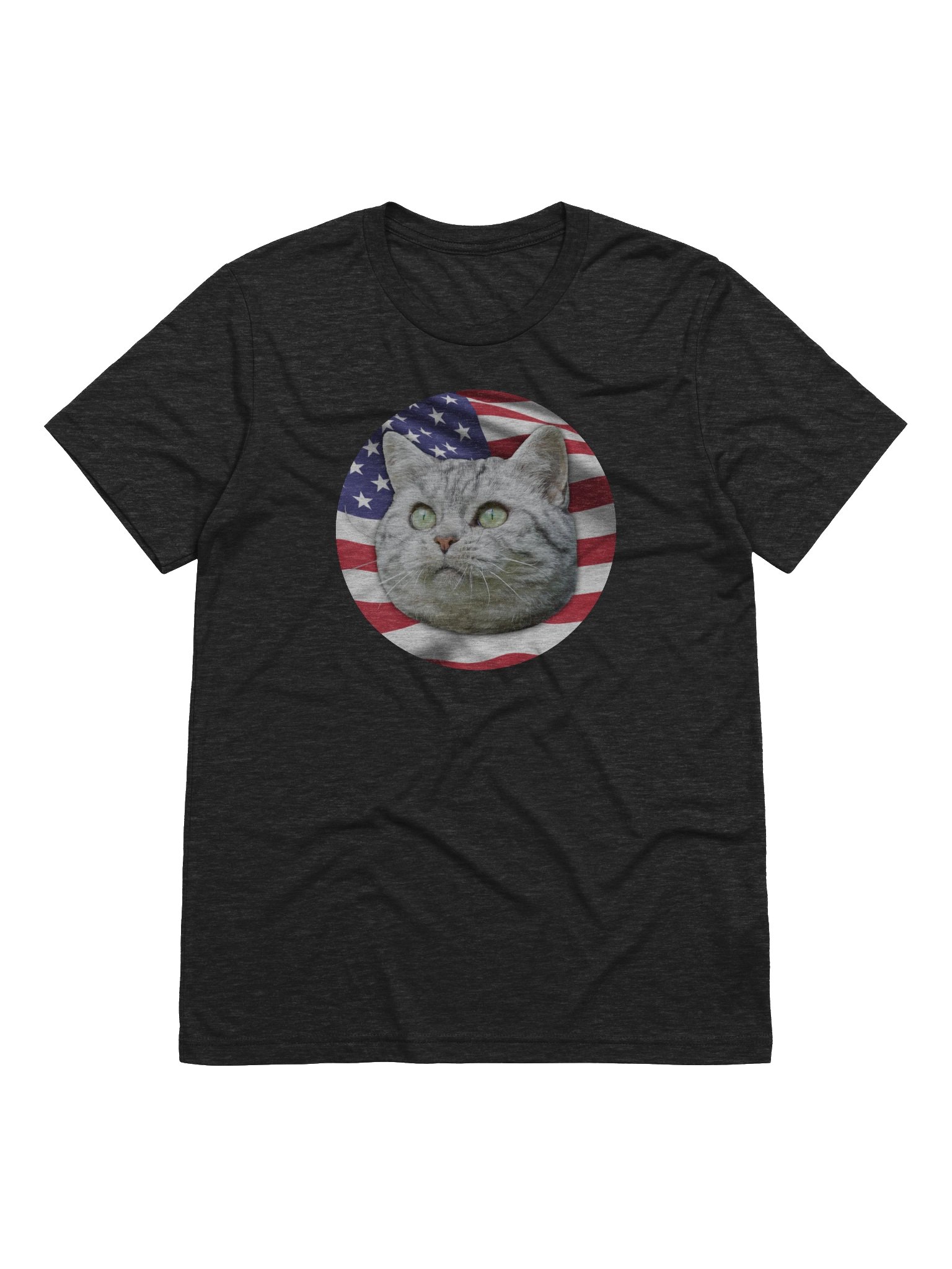 PATRIOTIC CAT LOGO (Triblend) product image (25)