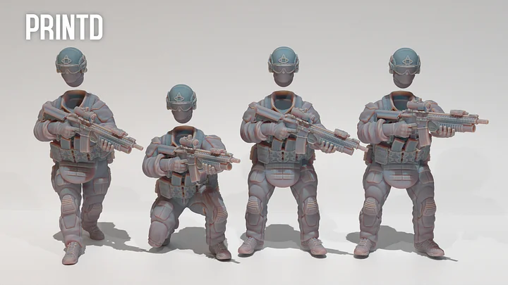 USMC MARSOC Grenadier Team - Modern Warfare Wargame Hobby Resin Scale Models product image (2)