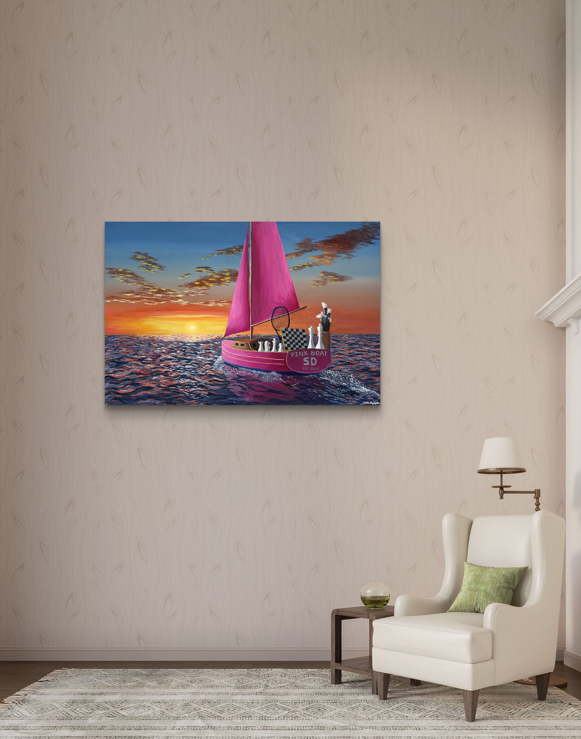 Pink Boat SD - Canvas Print product image (12)