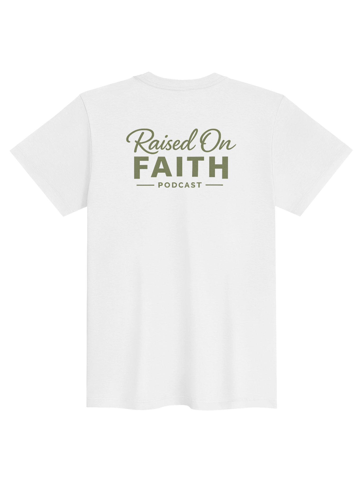 Raised on Faith Women's Tee - White/Green product image (2)