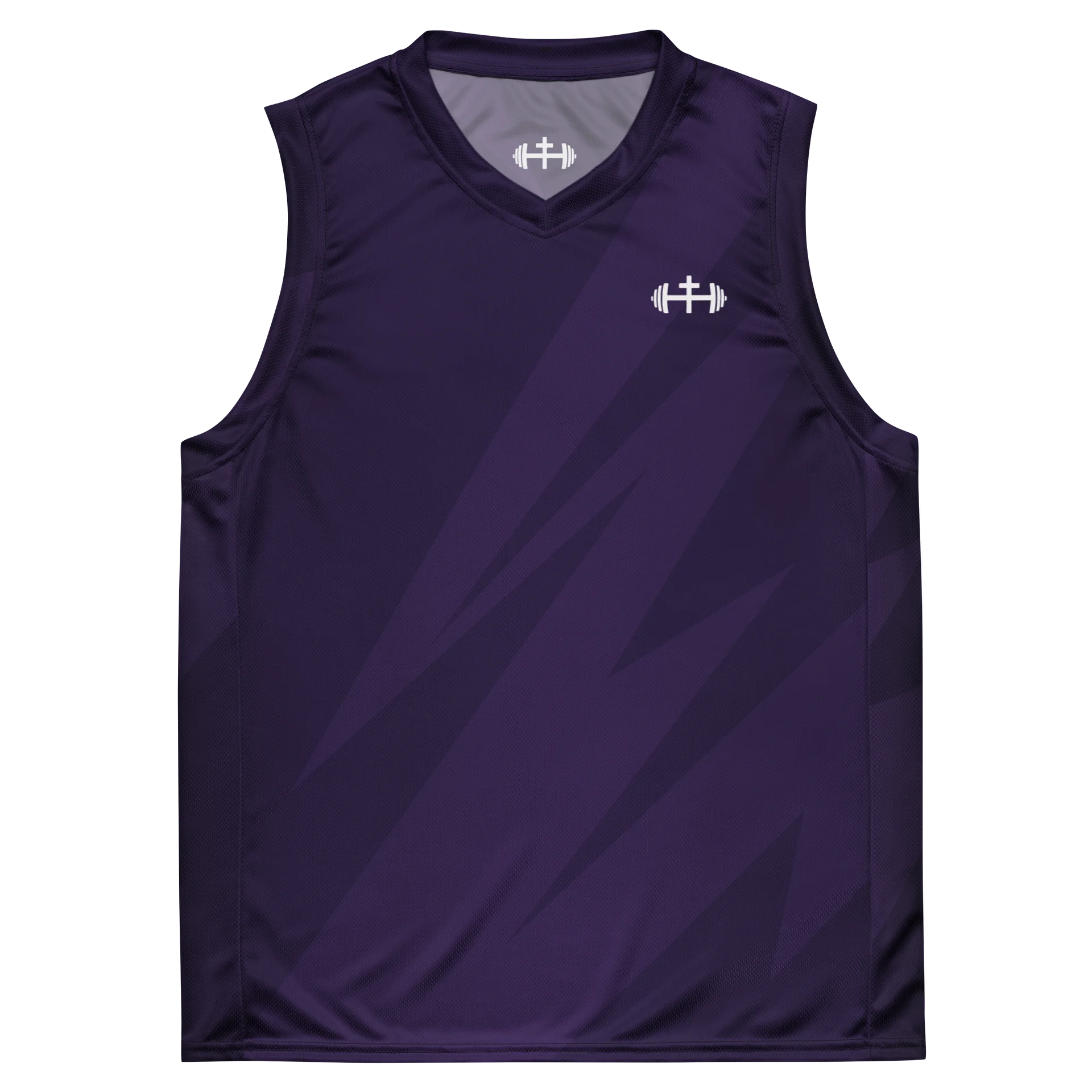 His House Performance V-Neck Muscle Tank - Blue Bolt product image (3)