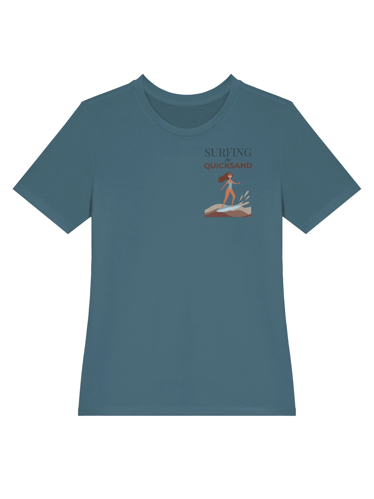 Surfing the Quicksand Podcast Women's Supersoft Tee product image (3)