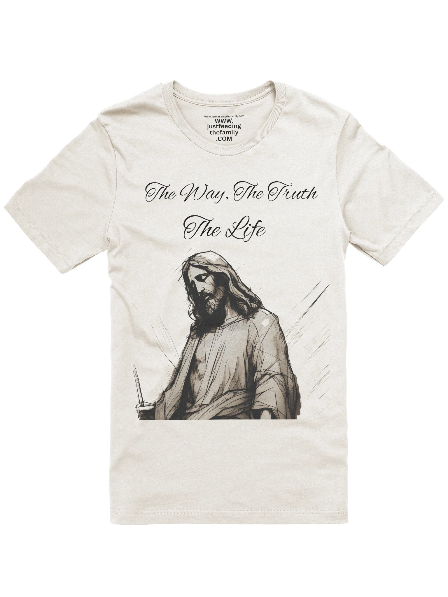 The Way, The Truth, The Life" – John 14:6 Christian Scripture T-Shirt product image (1)