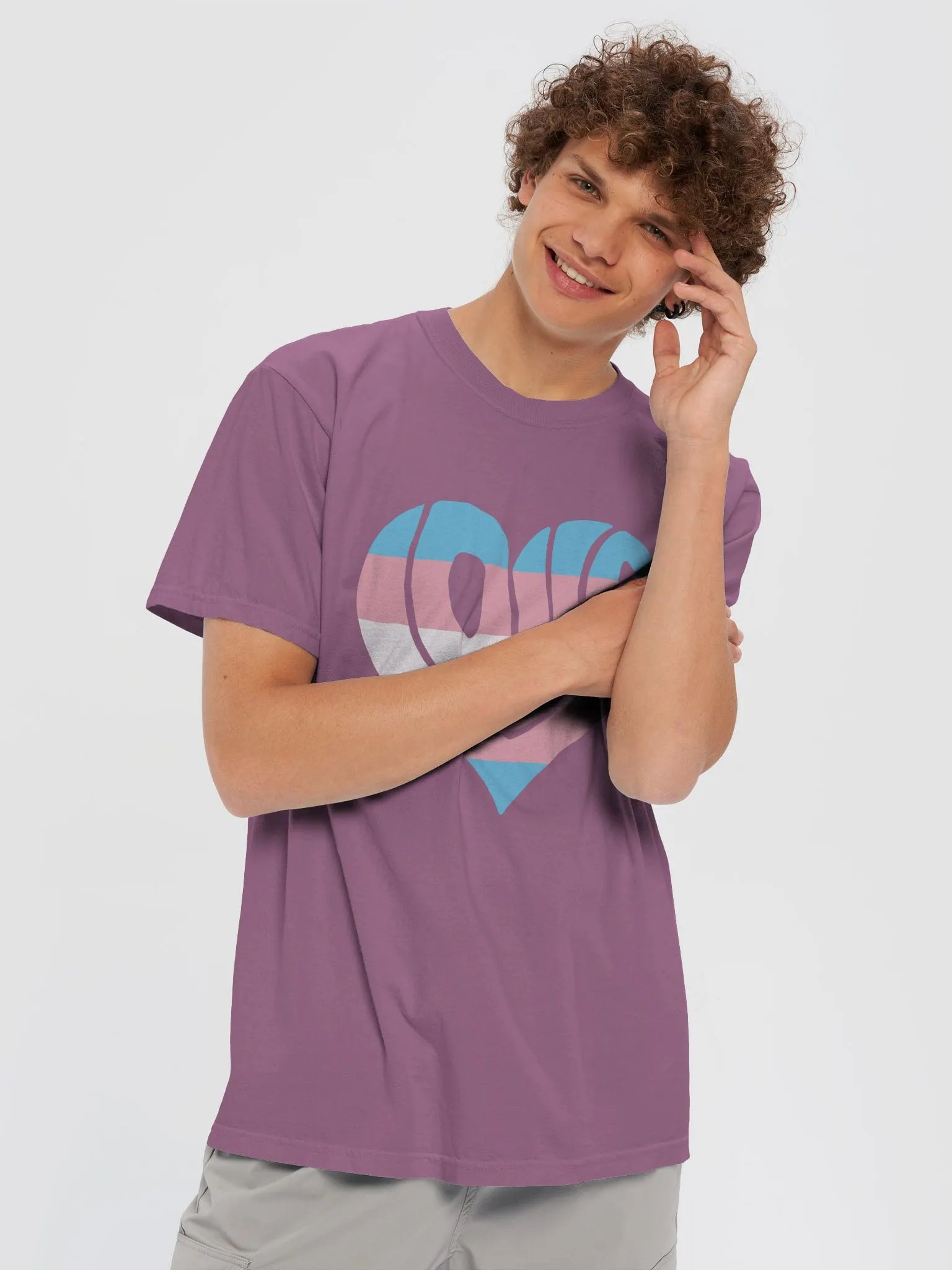 Love Text Trans Heart T-Shirt product image (64)