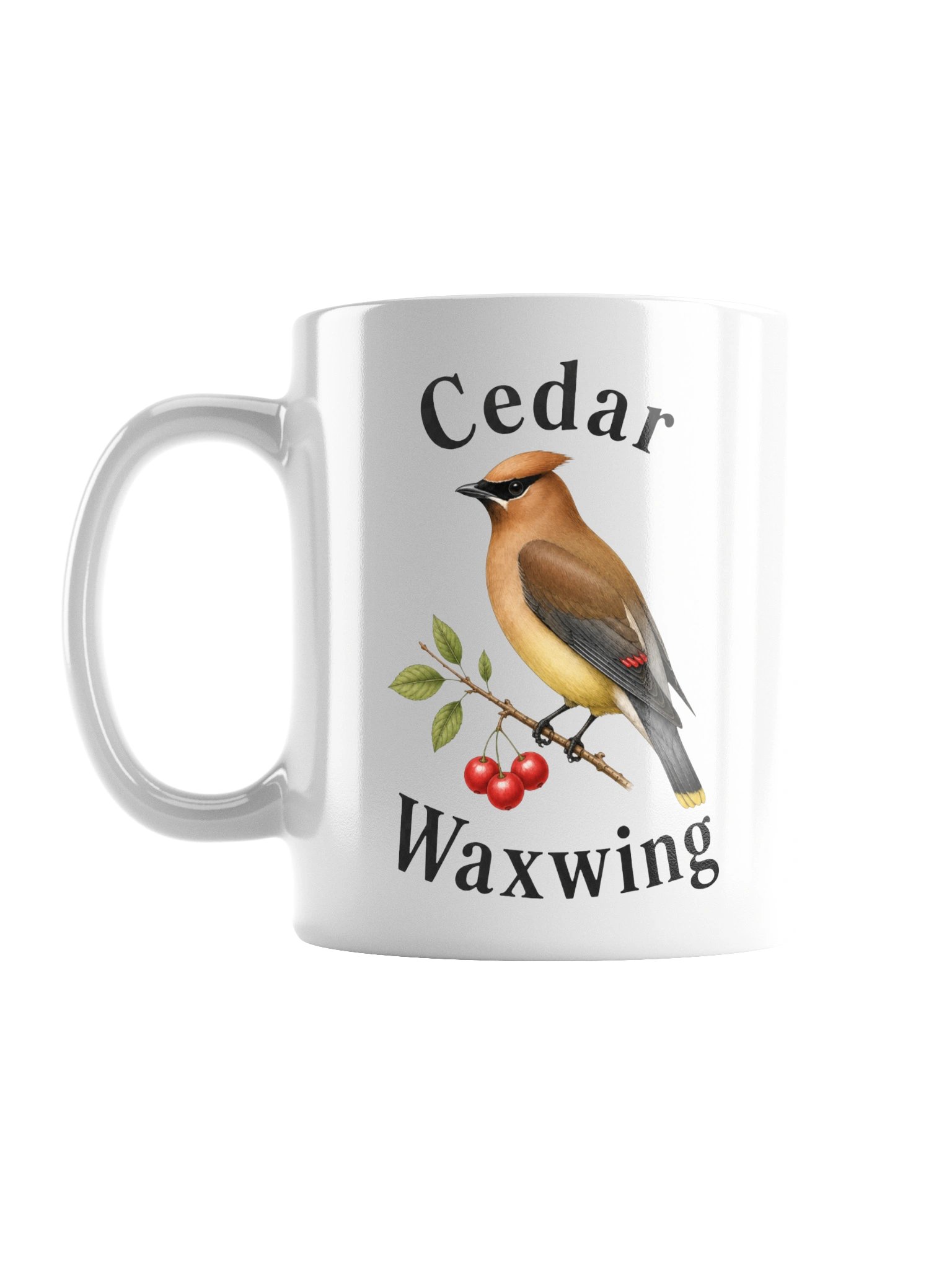 Cedar Waxwing Bird Mug – Nature & Bird Lover Gift product image (1)