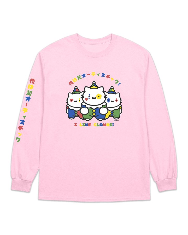 🤡𝗜 𝗟𝗜𝗞𝗘 𝗖𝗟𝗢𝗪𝗡𝗦 longsleeve product image (1)