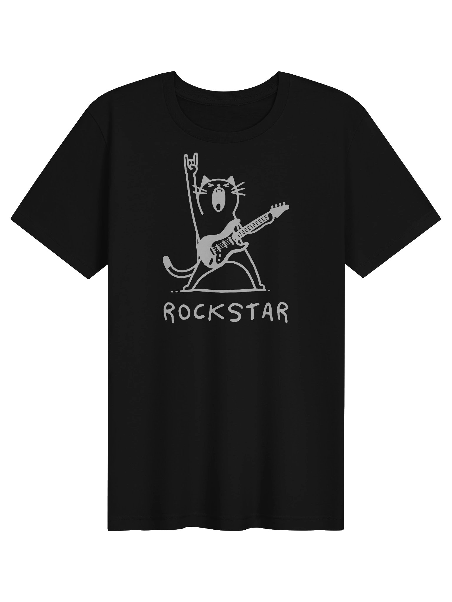 Rock Star Cat Tee in Bold Colors product image (1)