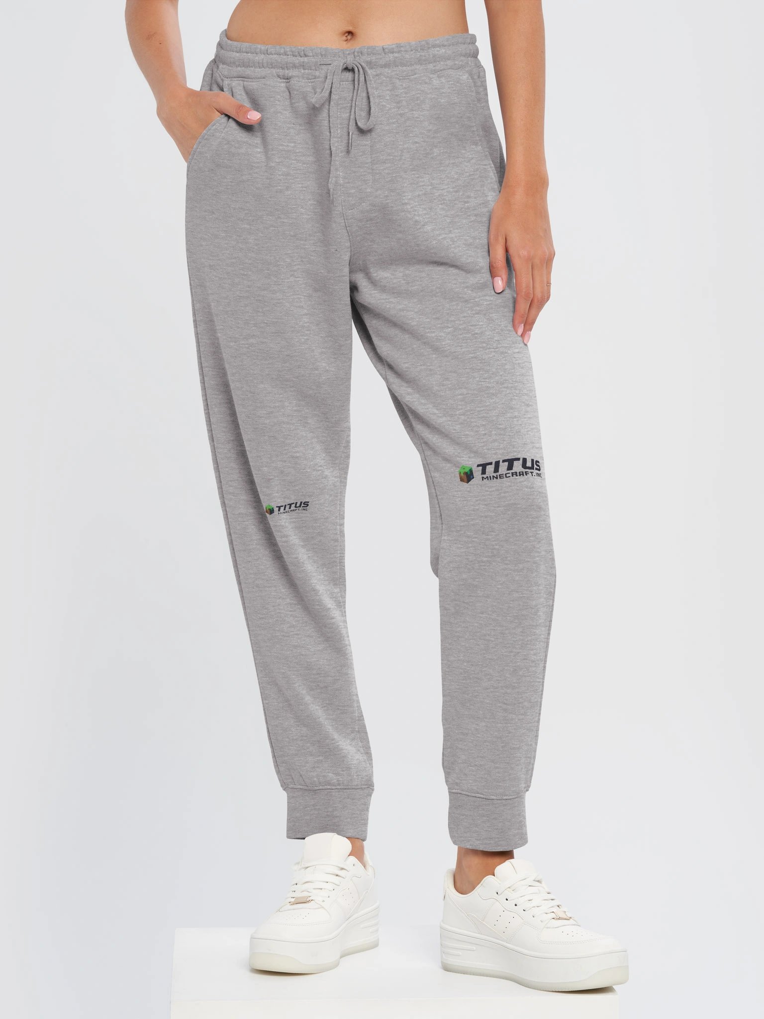 Pixelated Cube Logo Fleece Joggers product image (11)