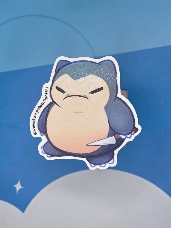 Snorlax w/ Knife - Sticker product image (1)
