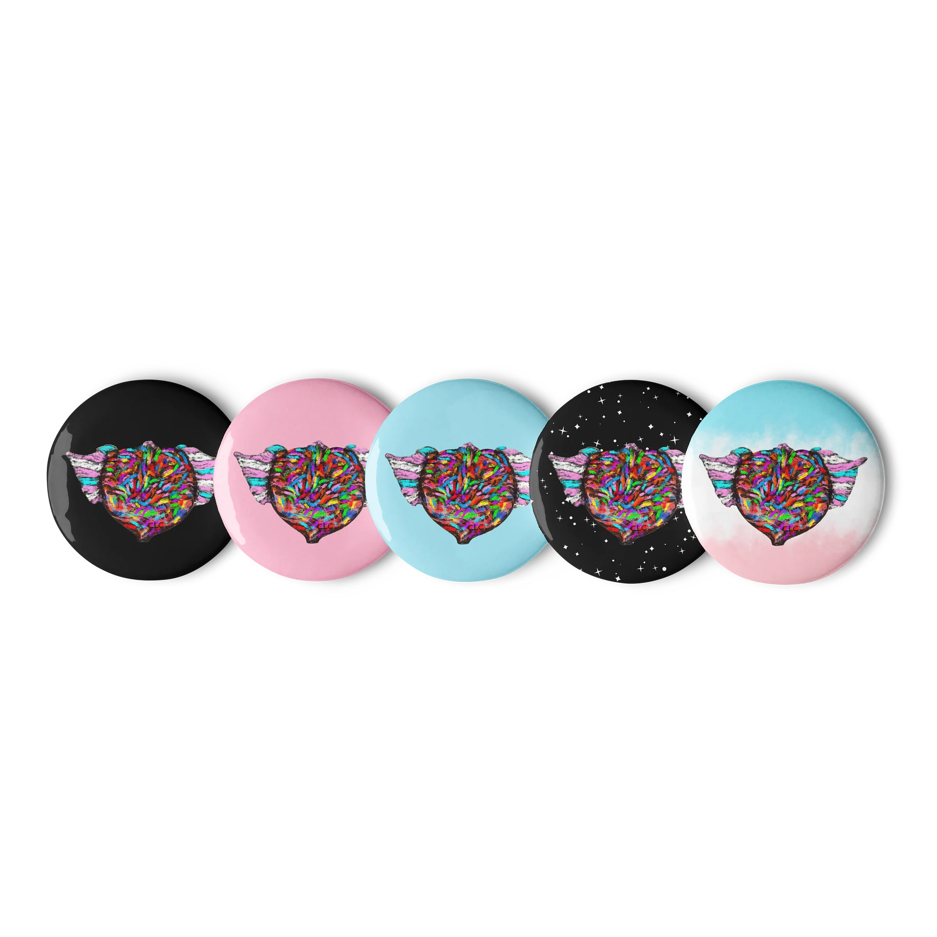 Love Has Wings button product image (1)
