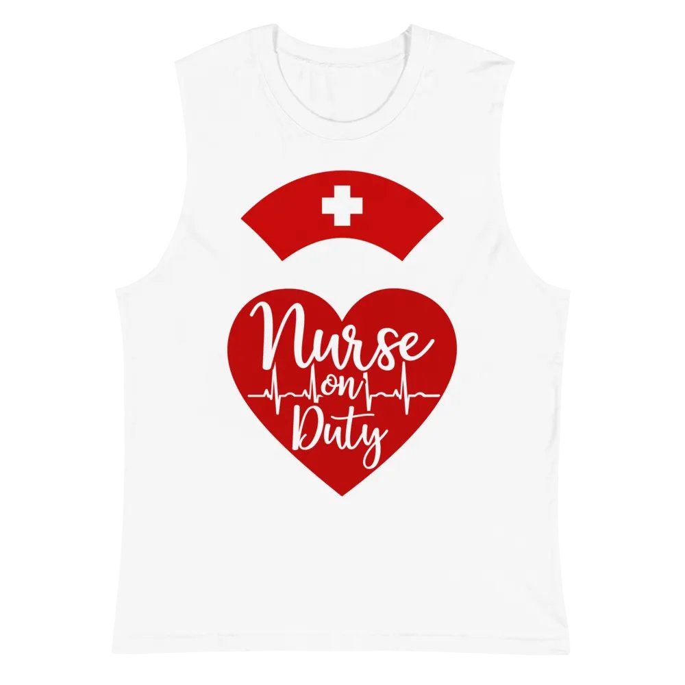 Heartfelt Nurse on Duty Muscle Tank product image (6)