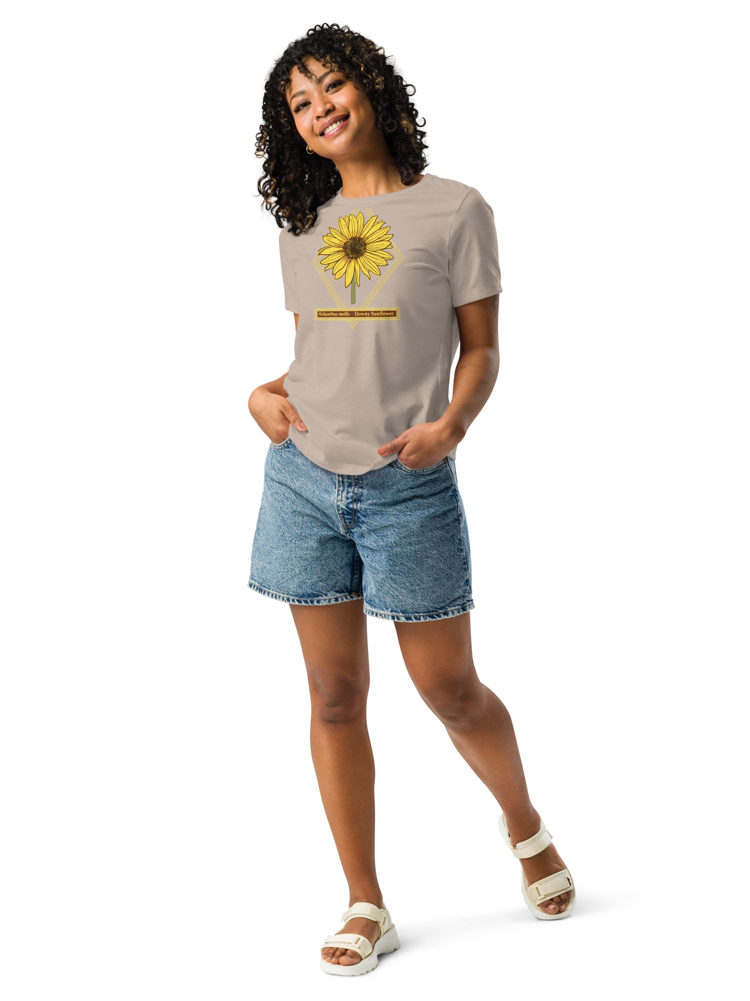 Helianthus Sunflower Women's Relaxed Fit Cotton T-Shirt product image (36)