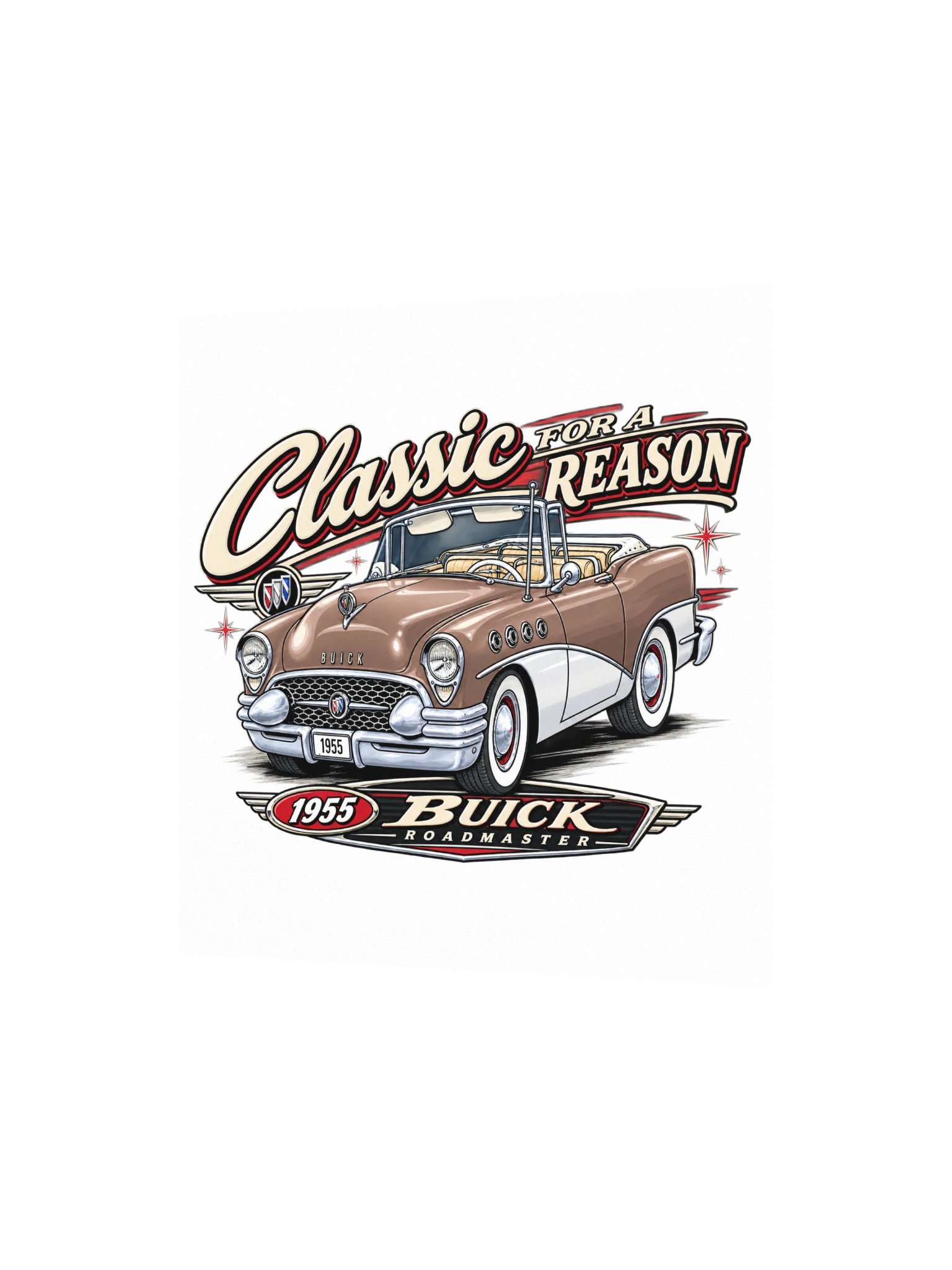 1955 Buick Roadmaster – Classic for a Reason Square Print product image (4)