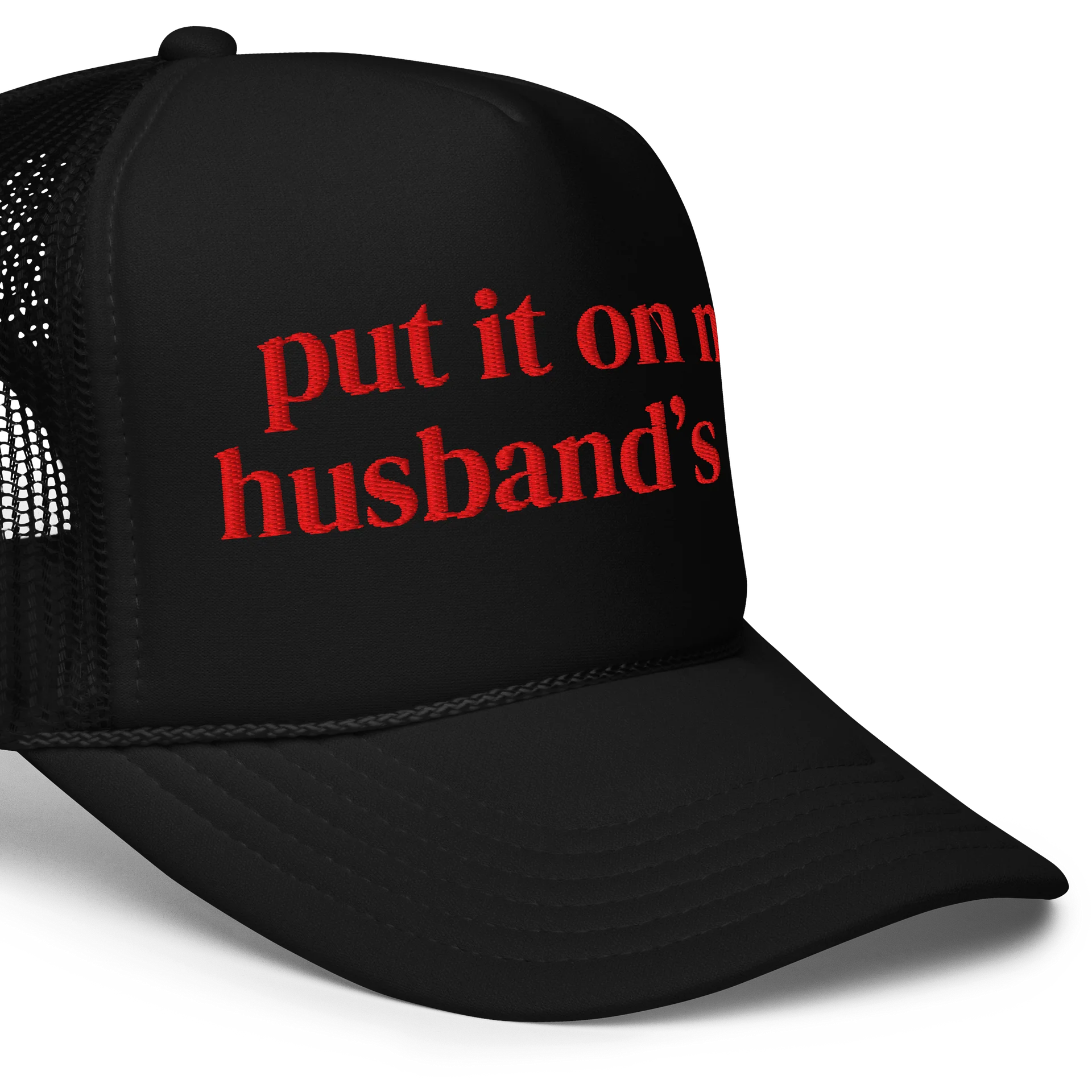 Put it on my husband's tab Trucker Hat product image (11)