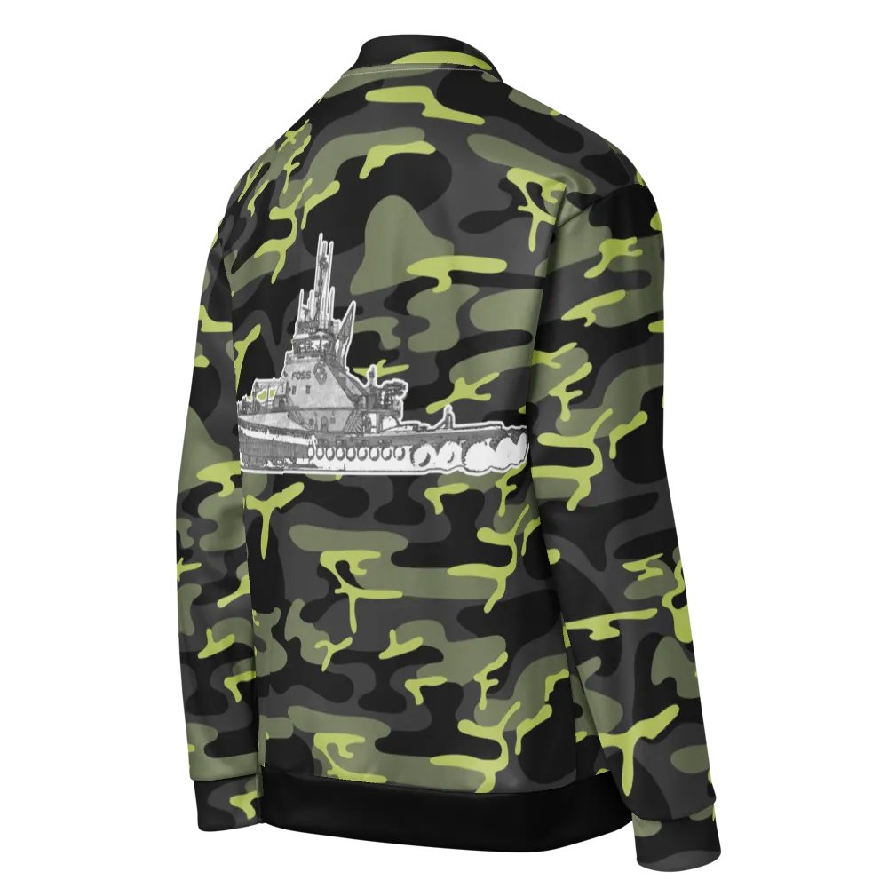 Copy of Twin Anchor Titan tug Green Camouflage Bomber Jacket product image (5)