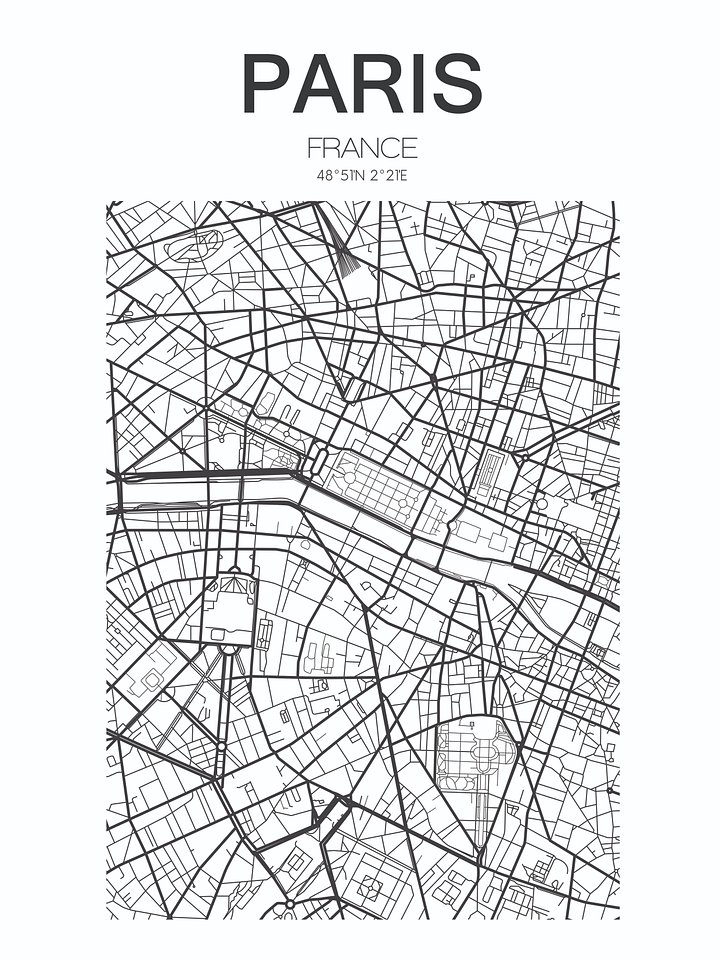 Paris Streets - Enhanced Matte Paper Poster product image (1)