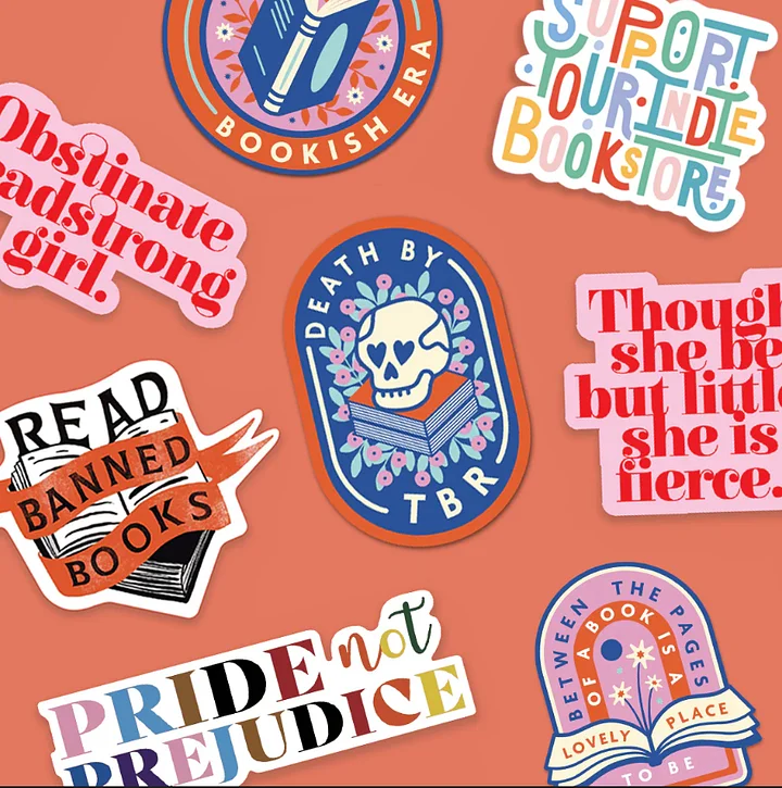 5 Pack Random Bookish Stickers product image (1)
