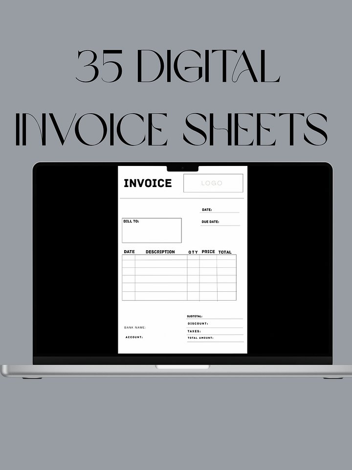 30 Business Invoice sheets product image (1)