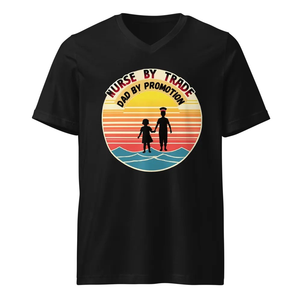 Nurse by Trade, Dad by Promotion V-Neck Tee product image (1)