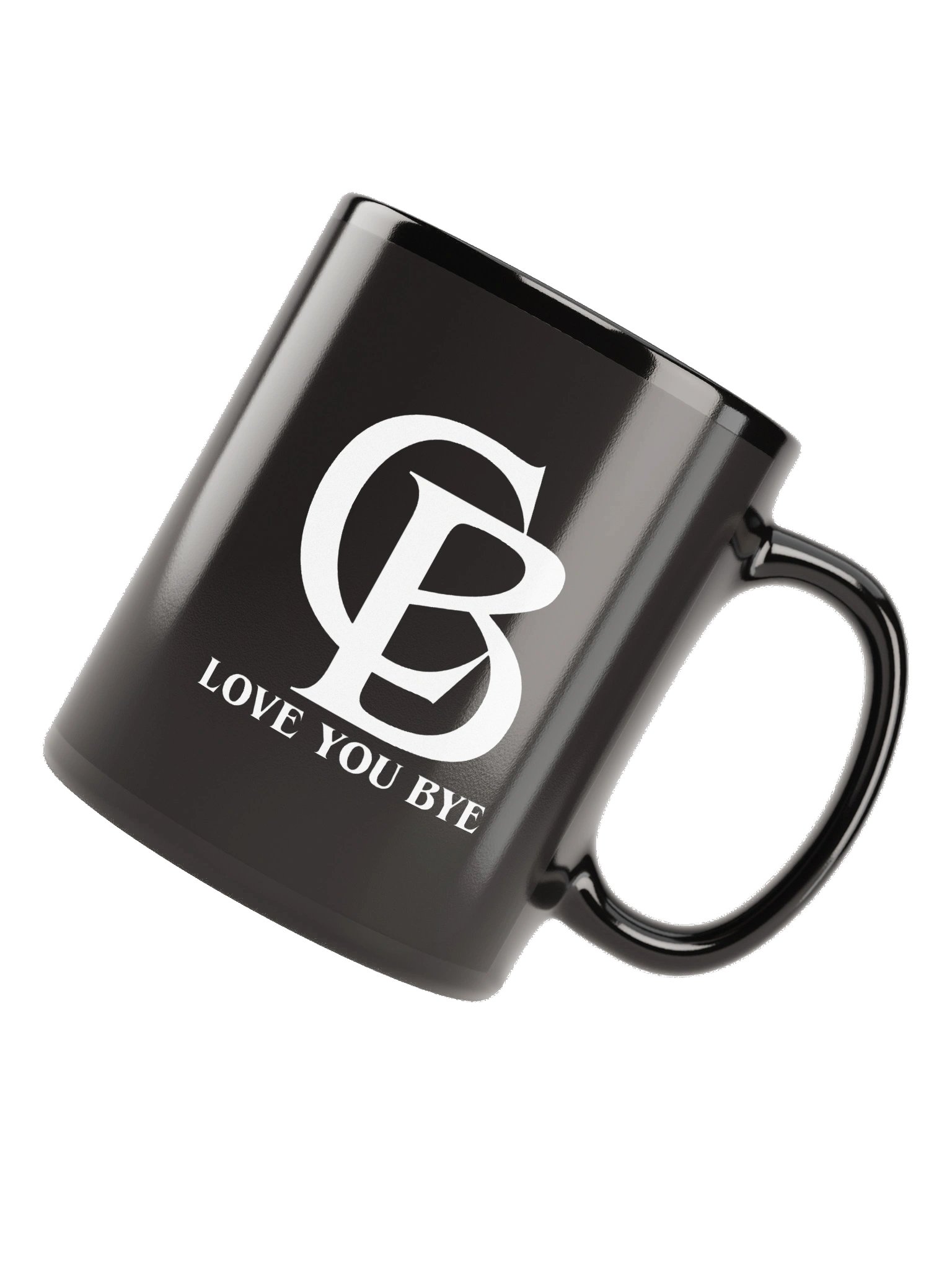 Love You Bye Black Glossy Mug product image (6)