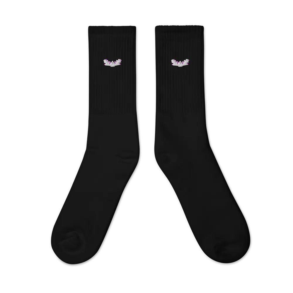 Bamboo SOCCO Embroidered Crew Socks product image (3)