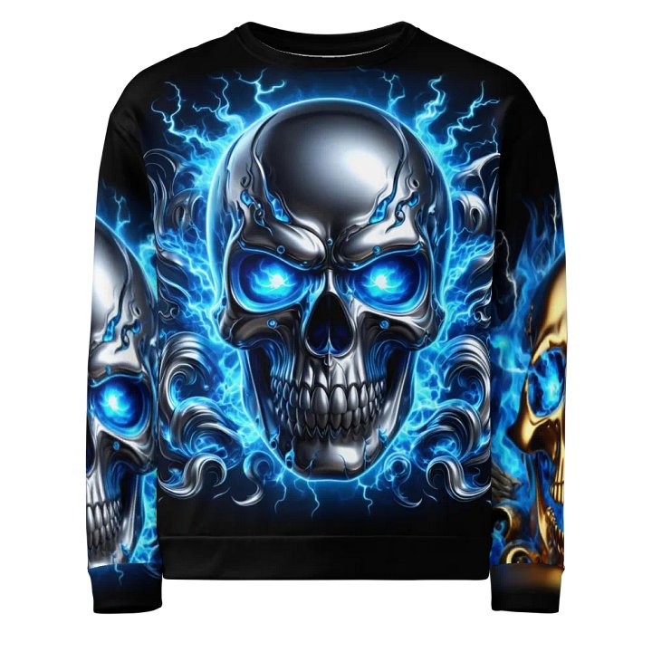 Ethereal Skull Flames - Unisex Sweatshirt #17 product image (1)
