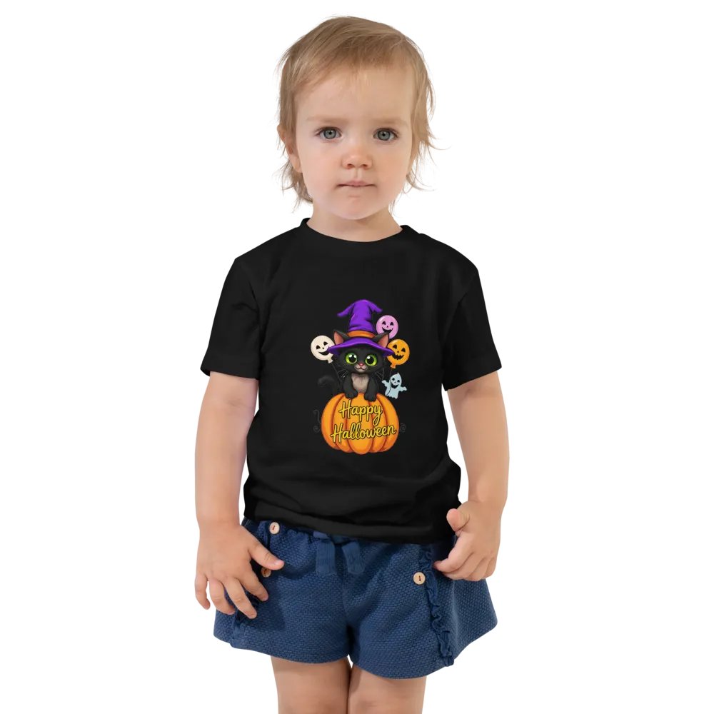 Witchy Sitting Pumpkin Cat T-shirt product image (1)