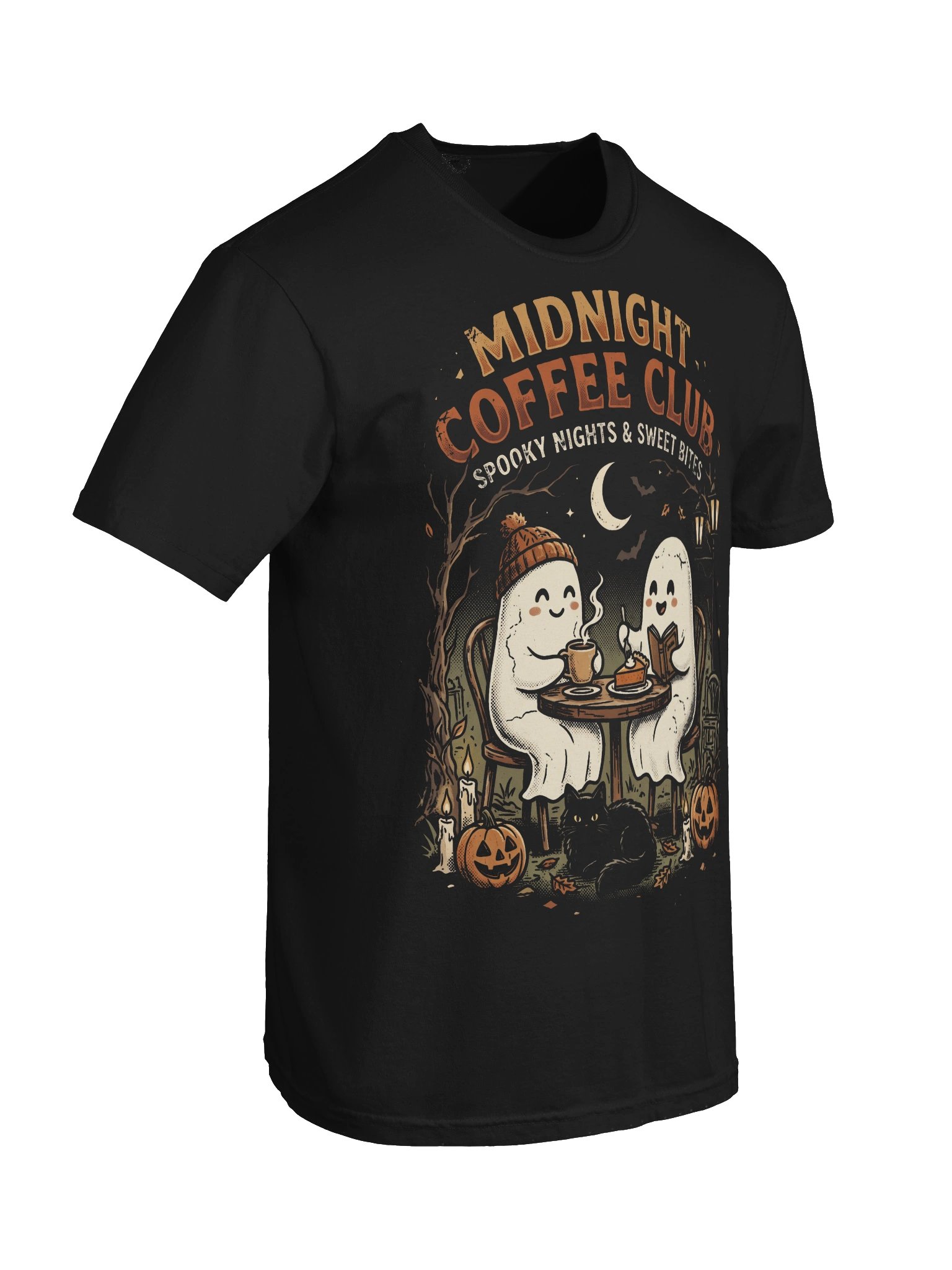 Midnight Coffee Club – Spooky Coffee Ghosts T-Shirt product image (66)