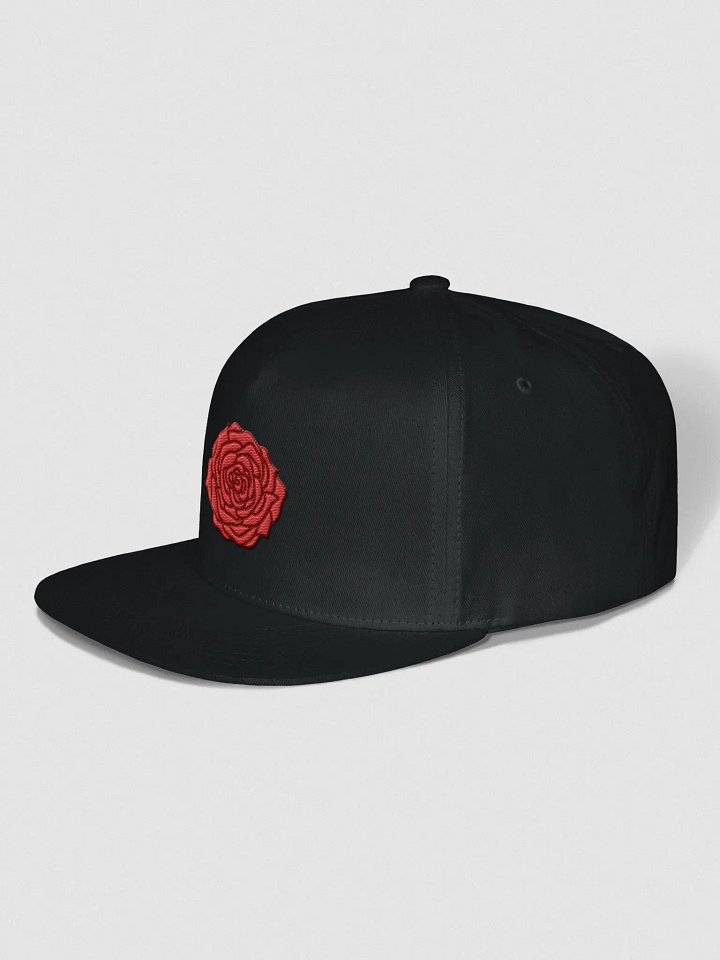 Embroidered Rose icon Snapback Cap | Art by Duck product image (2)