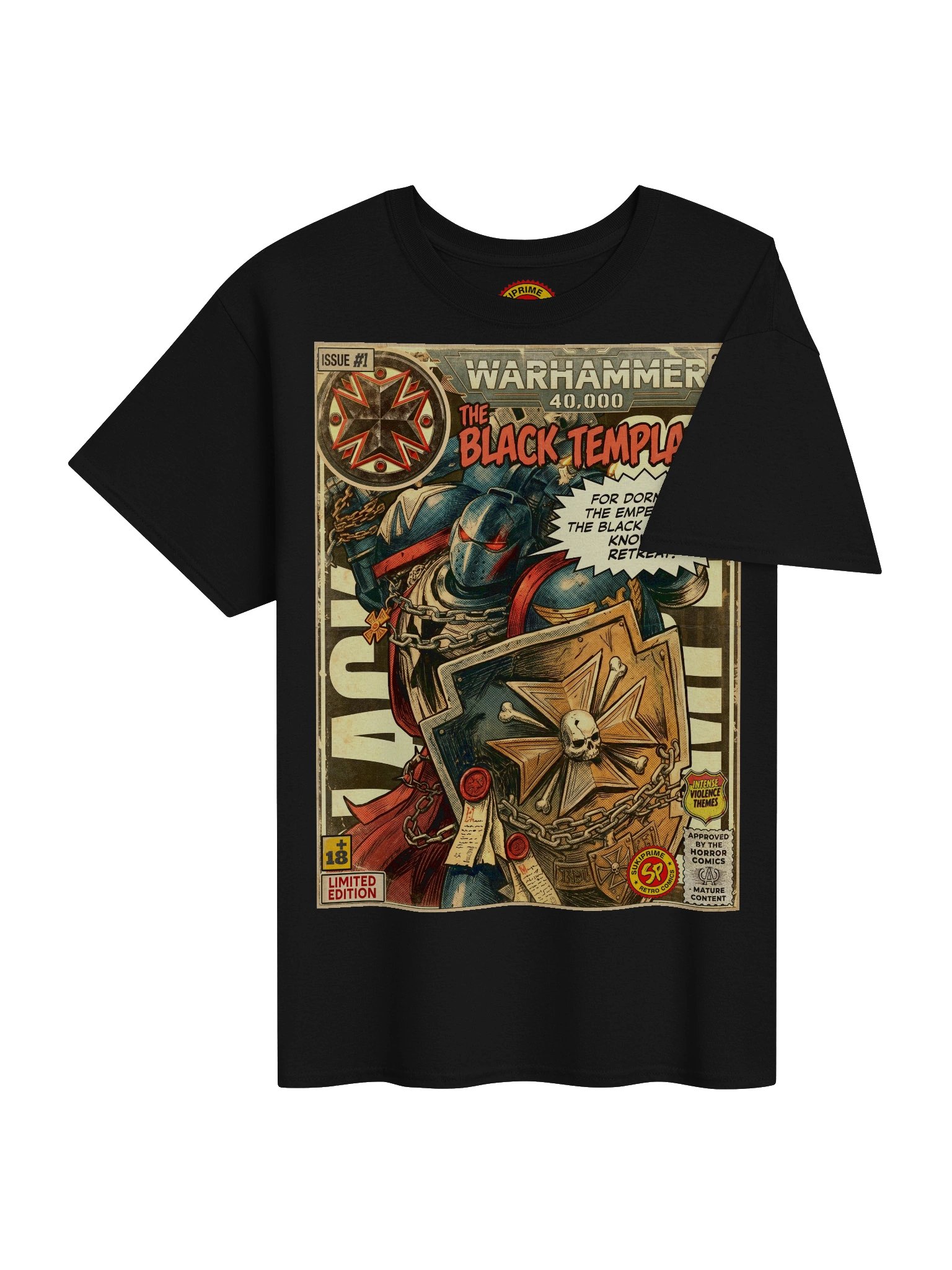 Black Templars Comic Art T-Shirt product image (4)