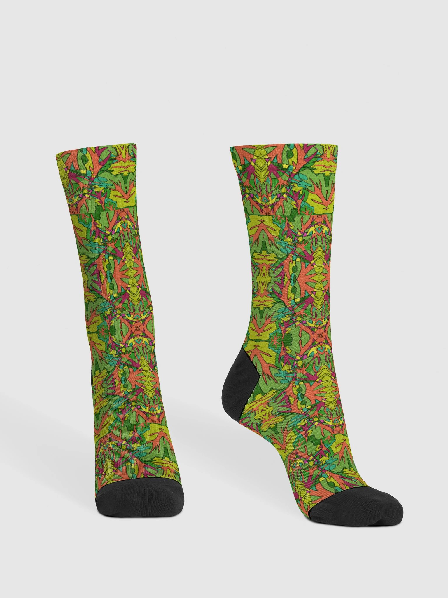 Spinach Tangle – Sustainable Crew Socks product image (1)