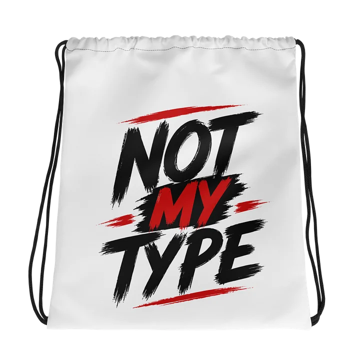 MY Red Brush-Stroke Drawstring Bag product image (1)