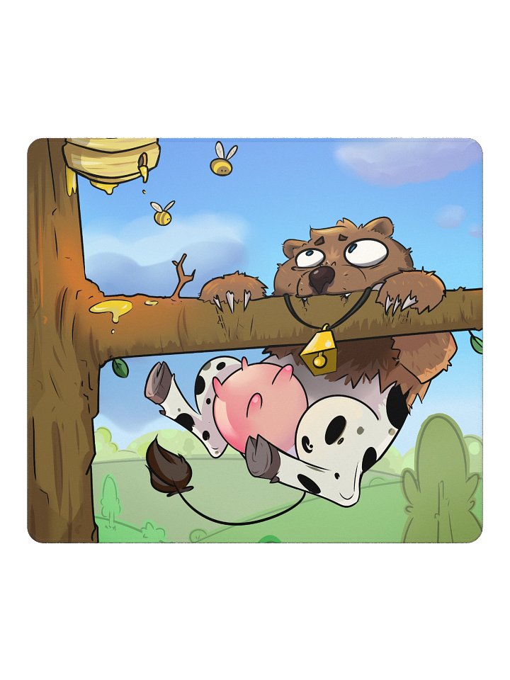 Hang In There Cowbear Mousepad product image (2)
