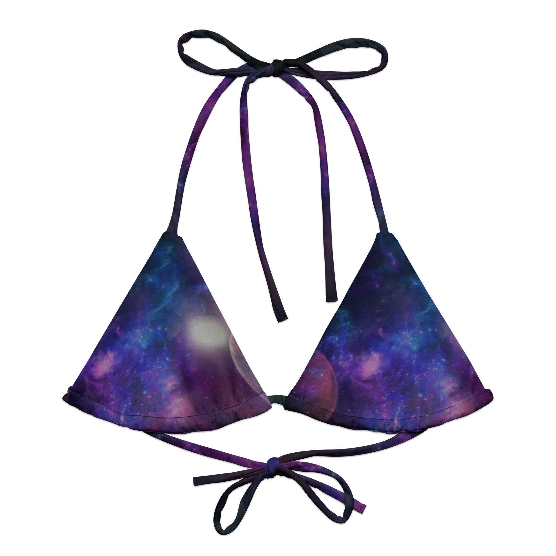 Cosmic Nebula All-Over Print Bikini Top product image (2)