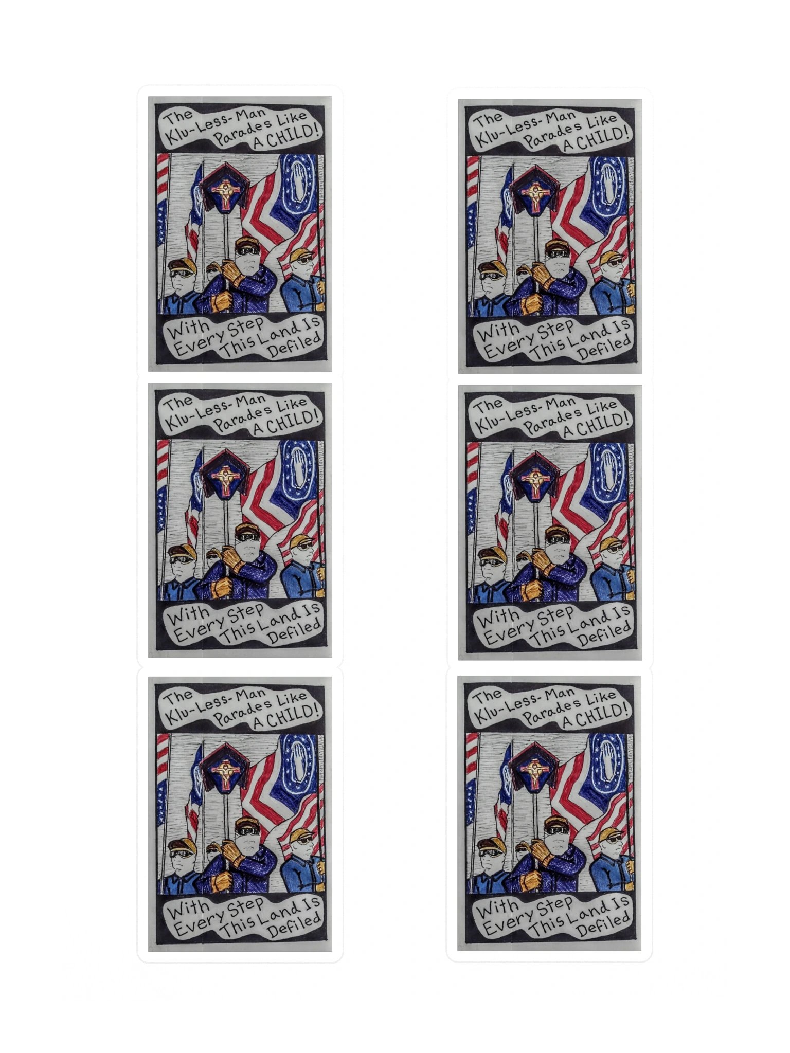 Klu-Less-Man Sticker Sheet product image (3)