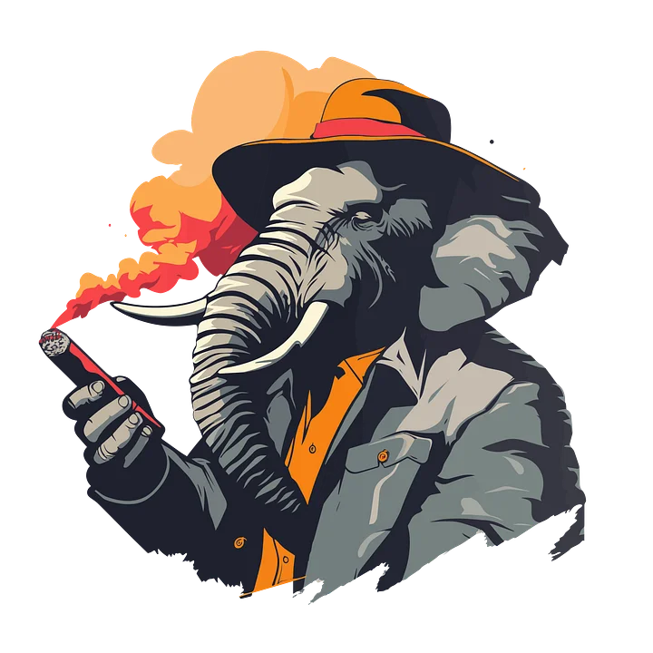 Badass Elephant - Crewneck Sweatshirt product image (2)