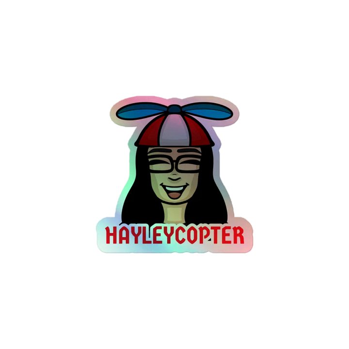 Hayley-Copter Holographic Sticker product image (1)