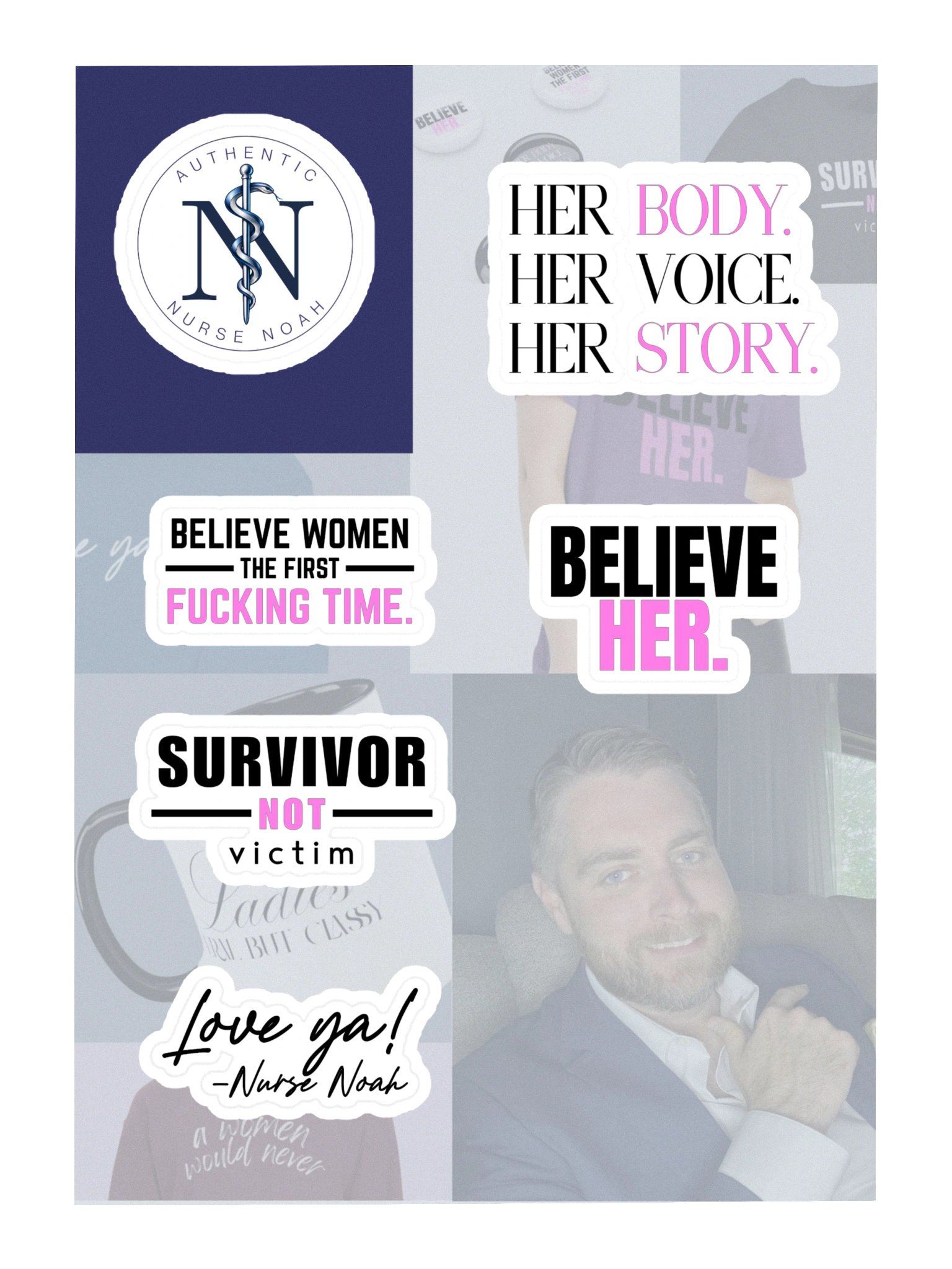 Believe Her Sticker Pack product image (3)