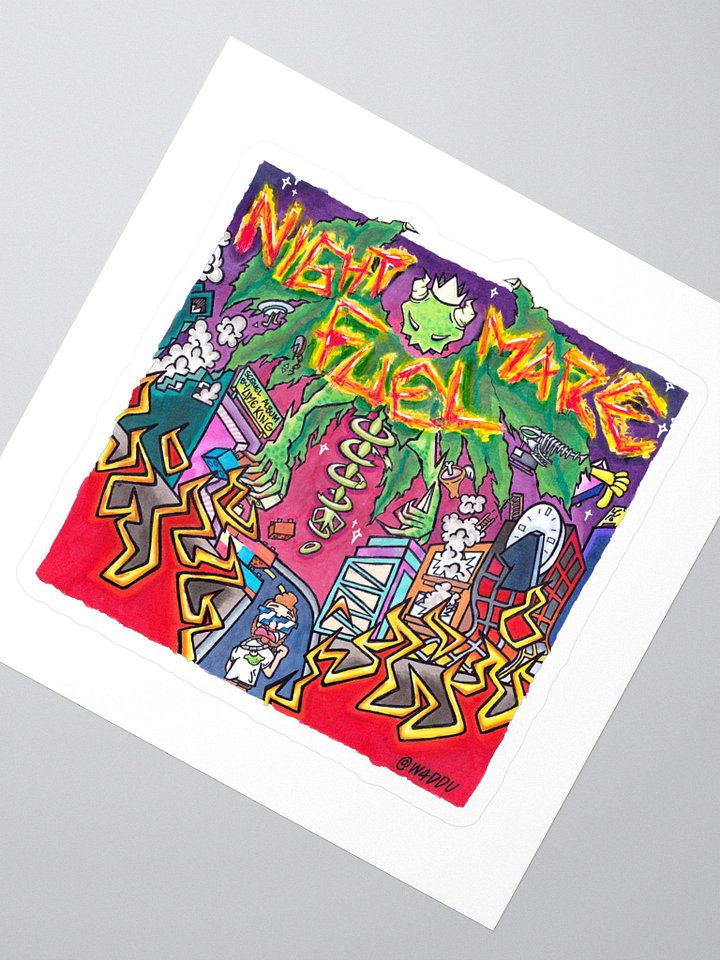 Nightmare Fuel Cover Sticker product image (2)