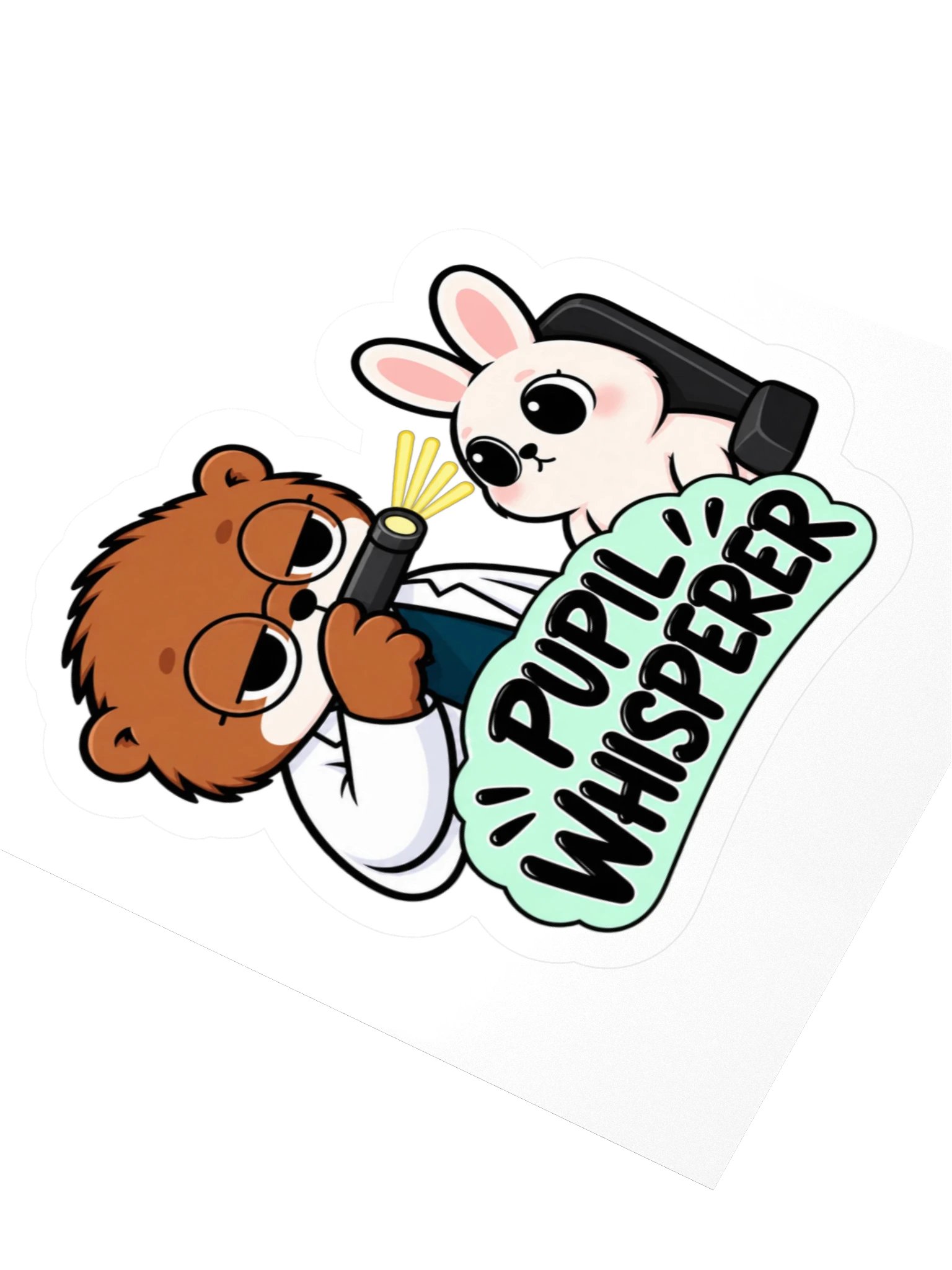 Sleepy Optometrist Pupil Whisperer Sticker product image (3)