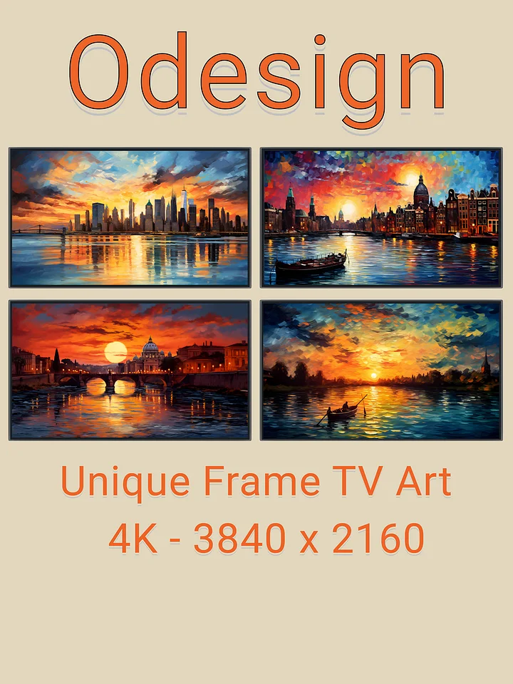 Cityscape and Landscape Frame TV Art product image (1)