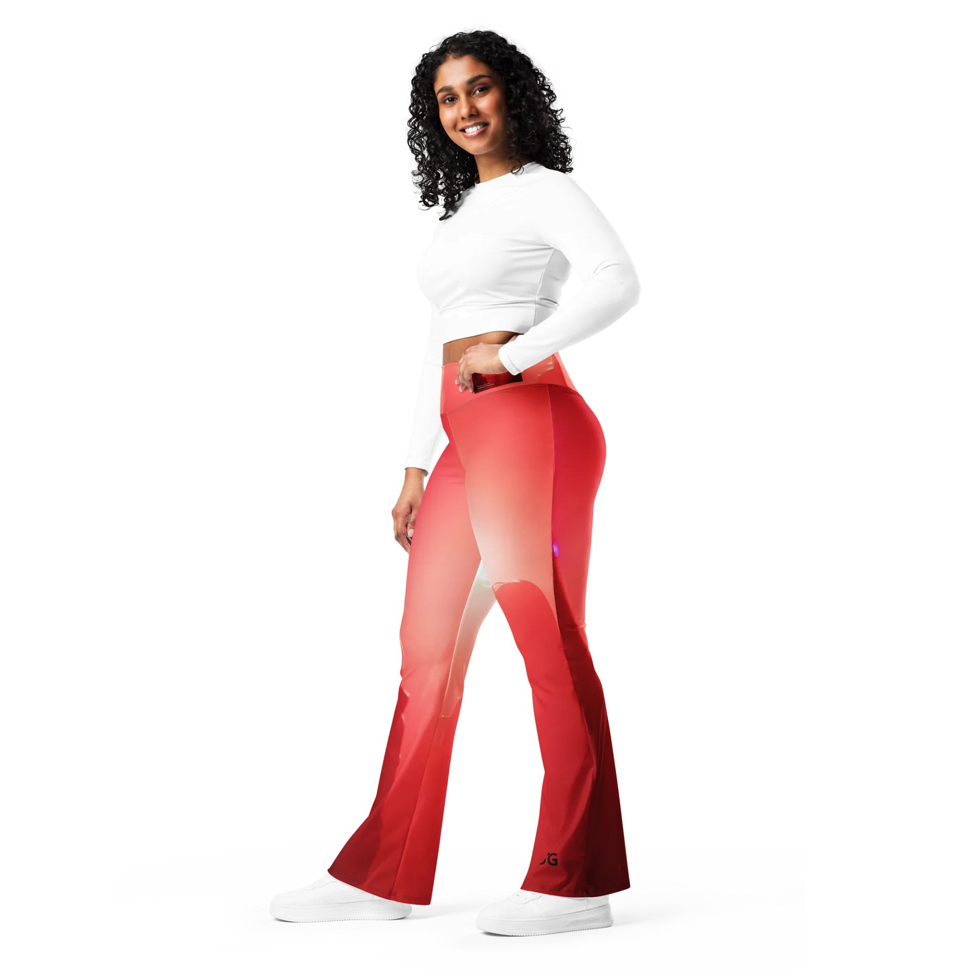 'Girls Are Down' EcoFlare High-Waisted Leggings product image (11)