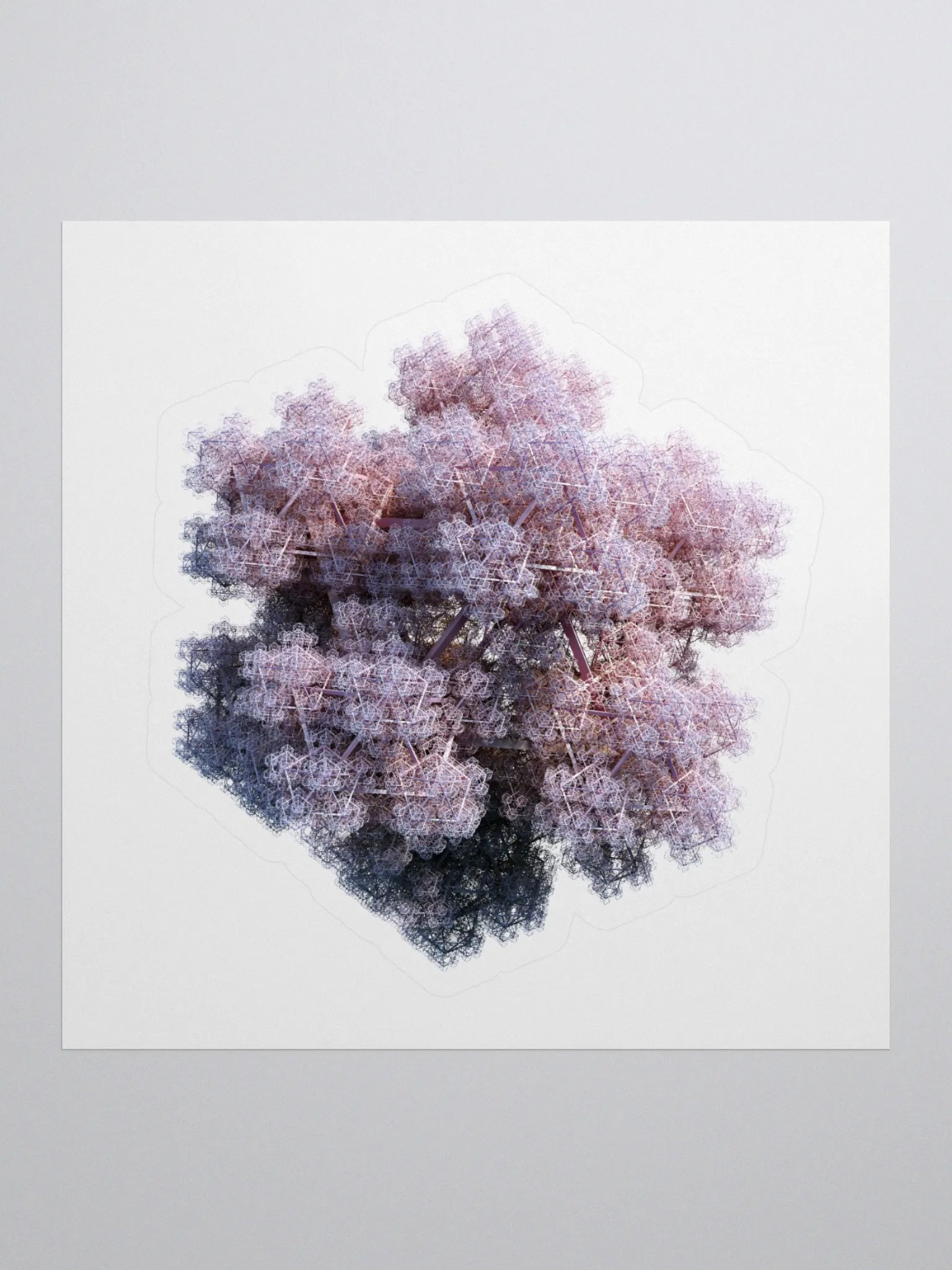 Fibonacci 3D Fractals - Sticker product image (1)