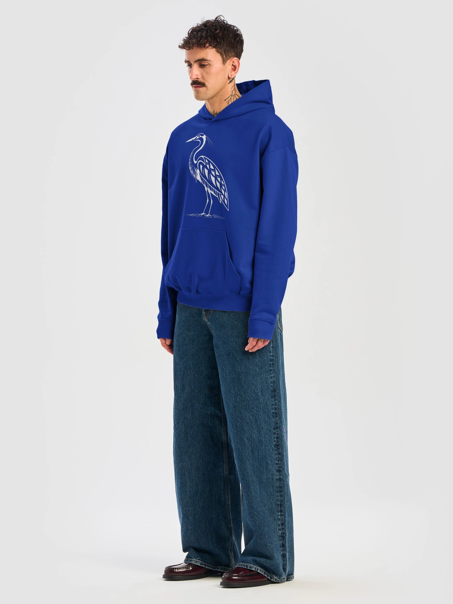 Heron Line Art Heavyweight Hoodie product image (2)