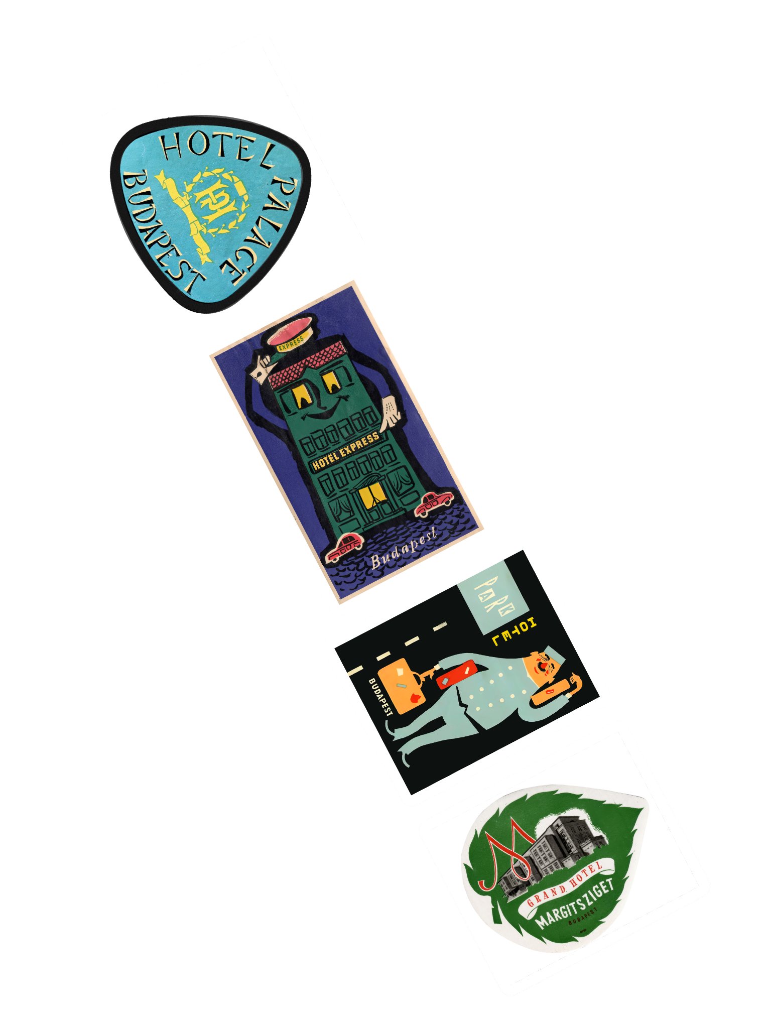 Budapest Hotel Stickers-Set 1 product image (2)